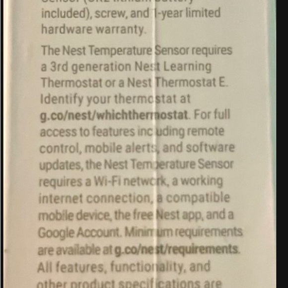 Nest Thermostat and Temperature Sensor NEW in box! Price is for BOTH! - Picture 4 of 6